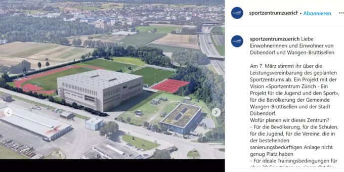 So soll das Sportzentrum Zürich aussehen. sportzentrum zürich