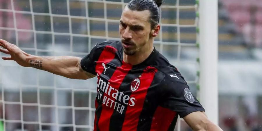 Steht vor einer Verlängerung beim AC Mailand: Zlatan Ibrahimovic. Foto: Antonio Calanni/AP/dpa