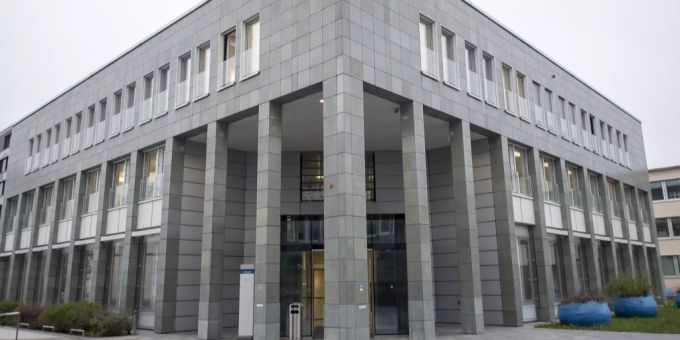 Das Gerichtsgebäude in Zug. (Archivbild) Zug Amvac Prozess Gericht
