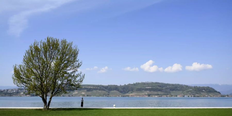Seepromenade am Murtensee in Murten.