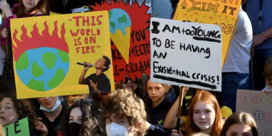 Zahlreiche Schüler beteiligten sich an den Protesten