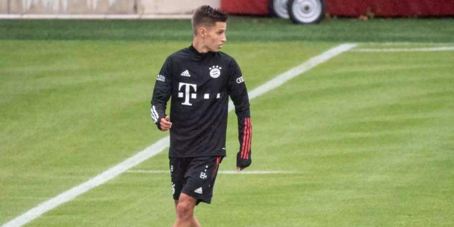Steht gegen Union Berlin überraschend in Bayerns Startelf: Tiago Dantas. Foto: Matthias Balk/dpa