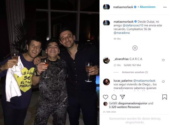 Weihnachten und Silvester habe Diego Maradona stets mit seinem Anwalt verbracht. Diego Maradona