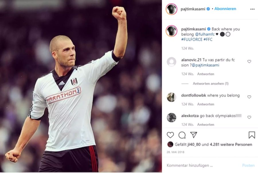 Der Abräumer war auch bei Fulham unter Vertrag.