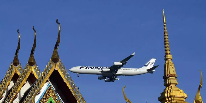 Finnair: Gut einen Monat nach der Einstellung der Verbindung landete eine Maschine der finnischen Fluggesellschaft am Flughafen in Tartu. (Archivbild) Finnair