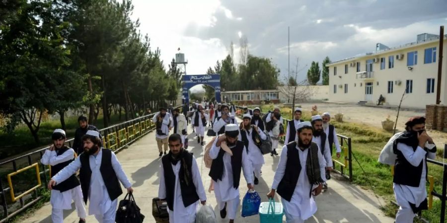 Freigelassene Taliban-Kämpfer