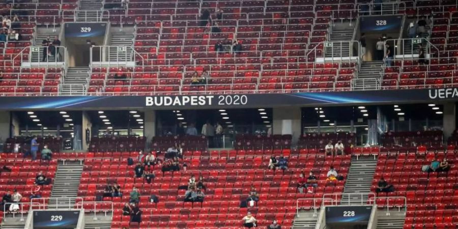15.500 Zuschauer verfolgten den Supercup in Budapest im Stadion. Foto: Bernadett Szabo/Reuters Pool/AP/dpa
