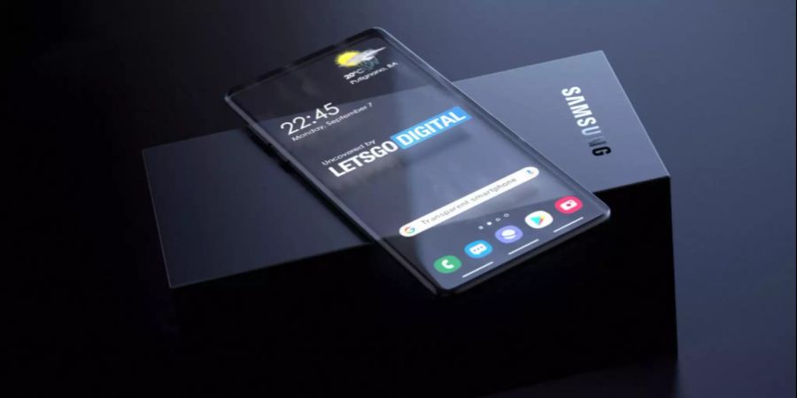 Render-Bild Transparentes Handy