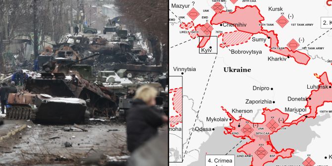 Ukraine Krieg Vormarsch Karten