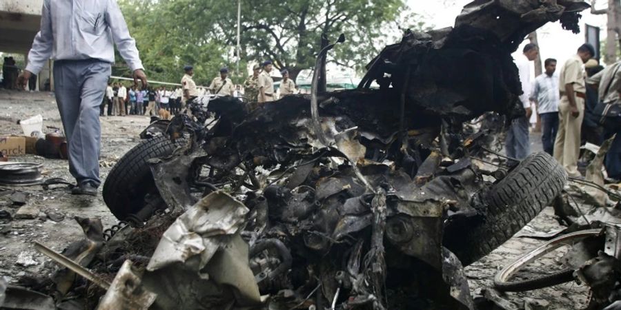 Dutzende Menschen starben bei der Anschlagsserie in Ahmedabad
