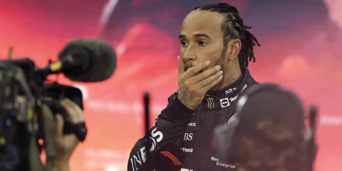 Lewis Hamilton (Mercedes) nach dem Abu-Dhabi-GP der Formel 1. Lewis Hamilton Formel 1