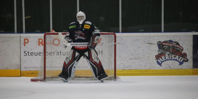 SC Herisau: Der Herisauer Torhüter Valentin Bauer. - Herisau SC Herisau: Der Herisauer Torhüter Valentin Bauer. - Herisau
