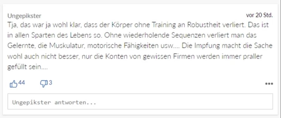 Dieser Leser kann nachvollziehen, warum die zukünftigen Grippen deutlich stärker ausfallen dürften.