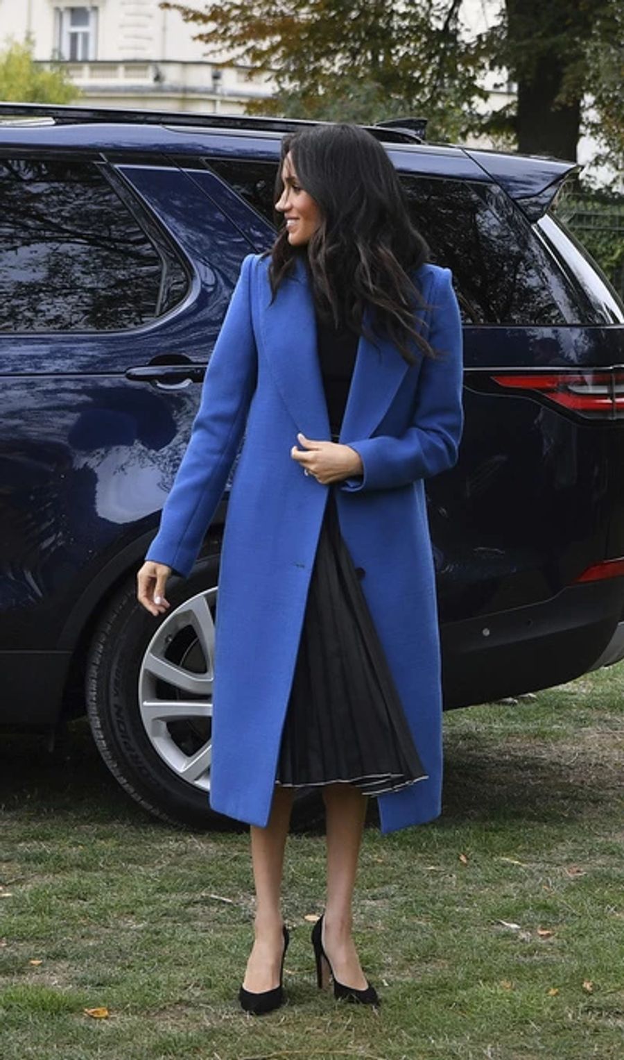 Auch 2018 strahlte Meghan in Blau.