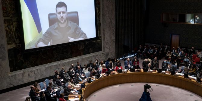 UN-Sicherheitsrat Wolodymyr Selenskyj