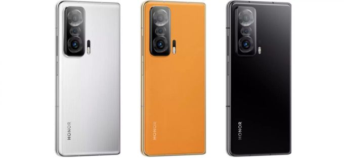 Das Honor Magic V kommt in den Farben «Space Silver», «Burnt Orange» und «Black». Honor Magic V Farben