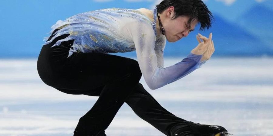 Der Japaner Yuzuru Hanyu patzte im Kurzprogramm. Foto: Bernat Armangue/AP/dpa