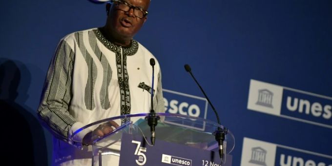 Roch Marc Kaboré bei einer UN-Konferenz November 2021 Roch Marc Kaboré bei einer UN-Konferenz November 2021