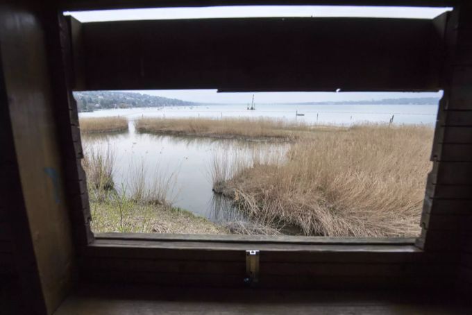 Blick auf das Naturschutzgebiet von La Pointe a la Bise.