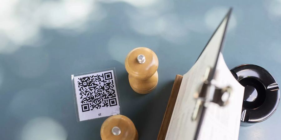 QR-Codes die Menükarte