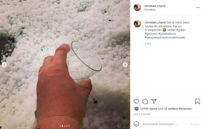 Berner Jura Hagel Gewitter
