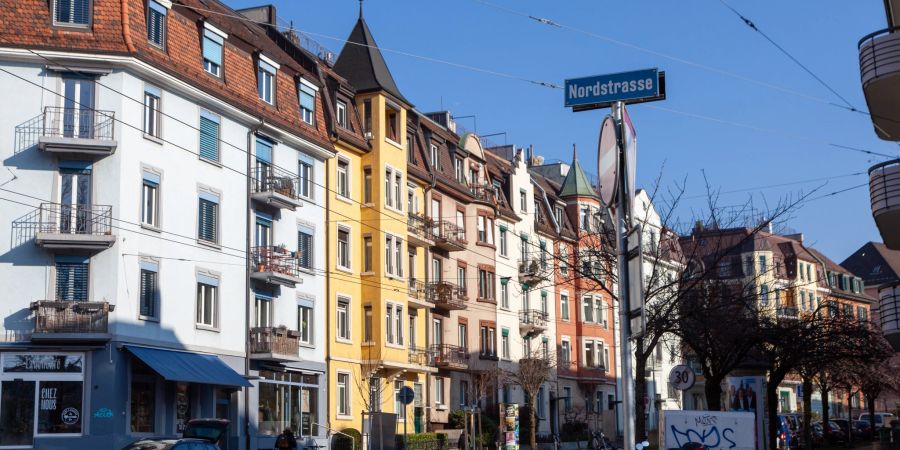 Die Nordstrasse in Zürich.