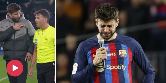 Glatt Rot! - Piqué legt sich im letzten Barça-Spiel mit dem Schiri an