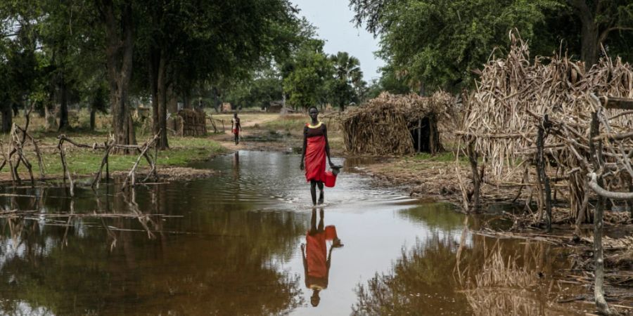 ARCHIV - «Das Land steht an der Frontlinie der Klimakrise»: Der Sudan wird immer wieder von Extremwetter heimgesucht. Foto: Adrienne Surprenant/AP/dpa