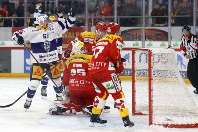 Fabrice Herzog jubelt über sein 1:0 nach 27 Minuten. National League