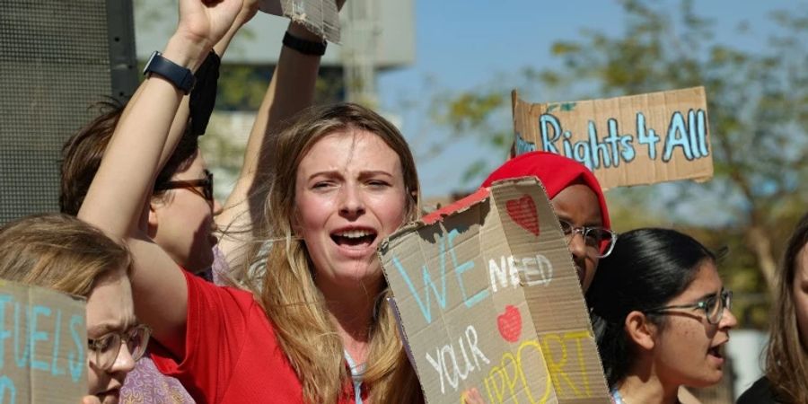 Aktivisten demonstrieren in Scharm el-Scheich