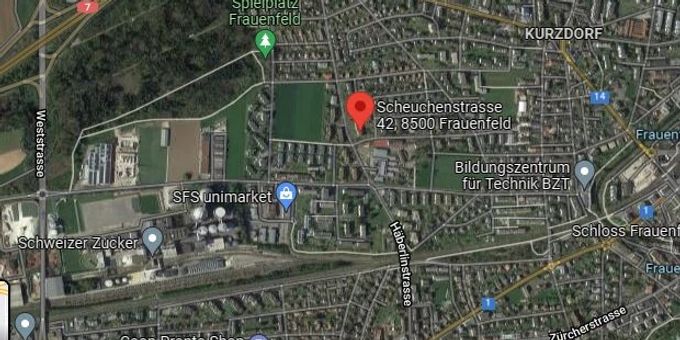 Der Verletzte hielt sich an der Scheuchenstrasse in Frauenfeld TG auf. frauenfeld