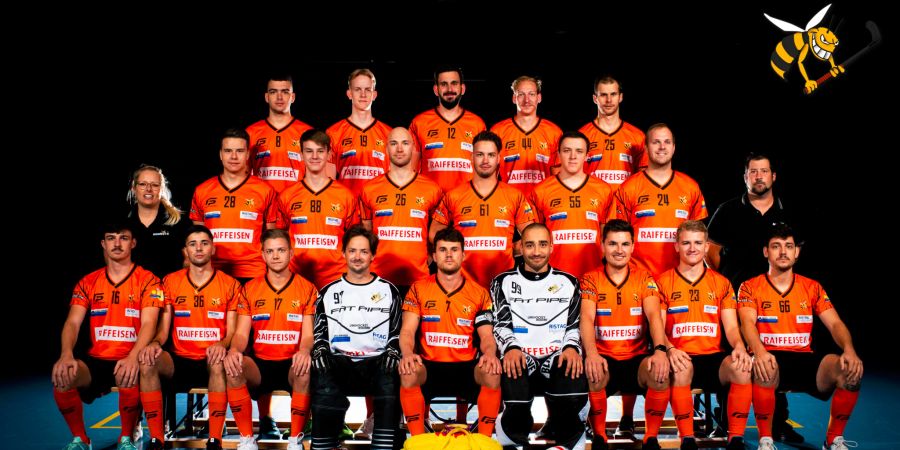 Das Fanionteam der Hornets Regio Moosseedorf Worblental. - Moosseedorf