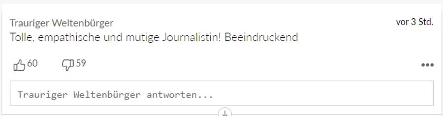 Dem pflichtet dieser User bei.