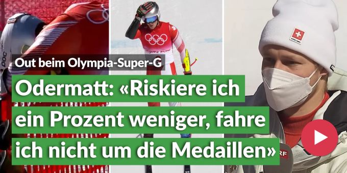 Out im Super-G - Odi: «Mit weniger Risiko fahre ich nicht um Medaille»