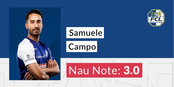 Die Nau.ch-Note für Samuele Campo vom FC Luzern. FC Luzern FC Zürich