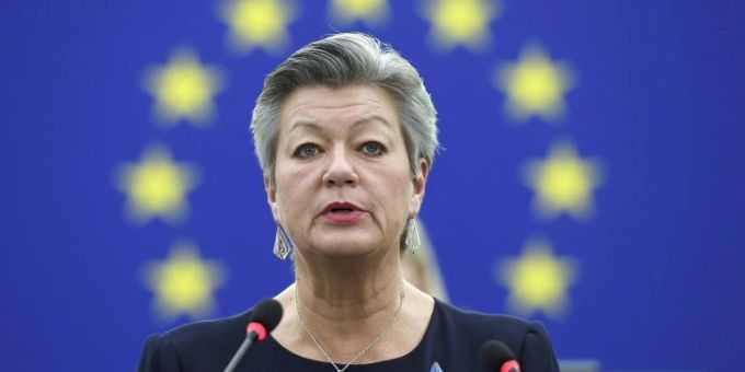 EU-Innenkommissarin Ylva Johansson. Ylva Johansson