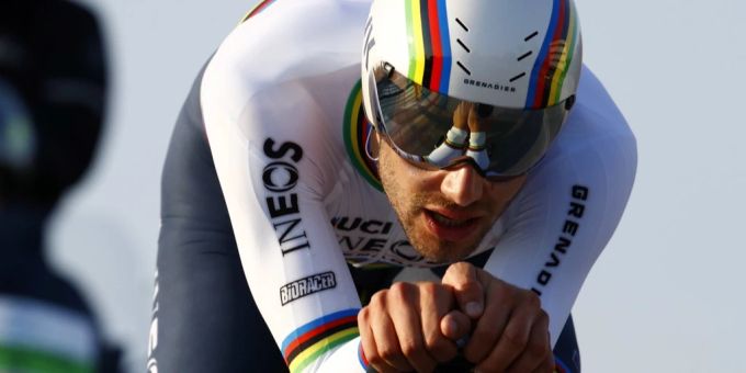 Beim Tirreno - Adriatico: Filippo Ganna wird Tagessieger. Tirreno - Adriatico