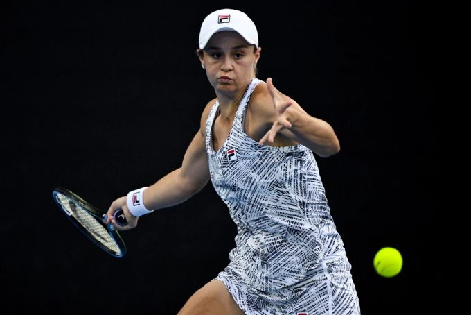 Ashleigh Barty in Aktion. Ashleigh Barty