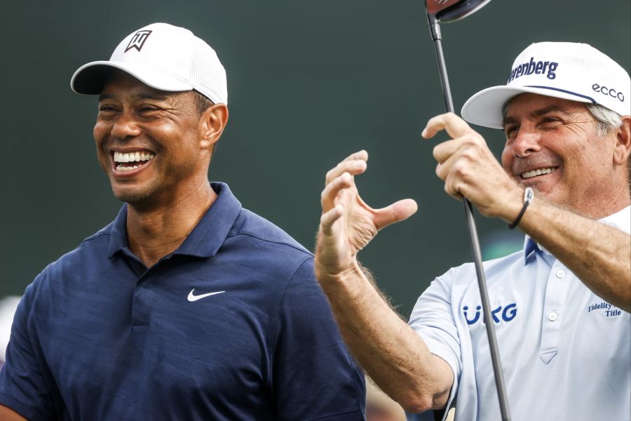 Fred Couples (rechts) schwärmt vom Zustand von Tiger Woods.