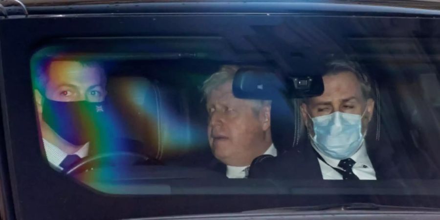 Boris Johnson nach seinem Auftritt im Unterhaus