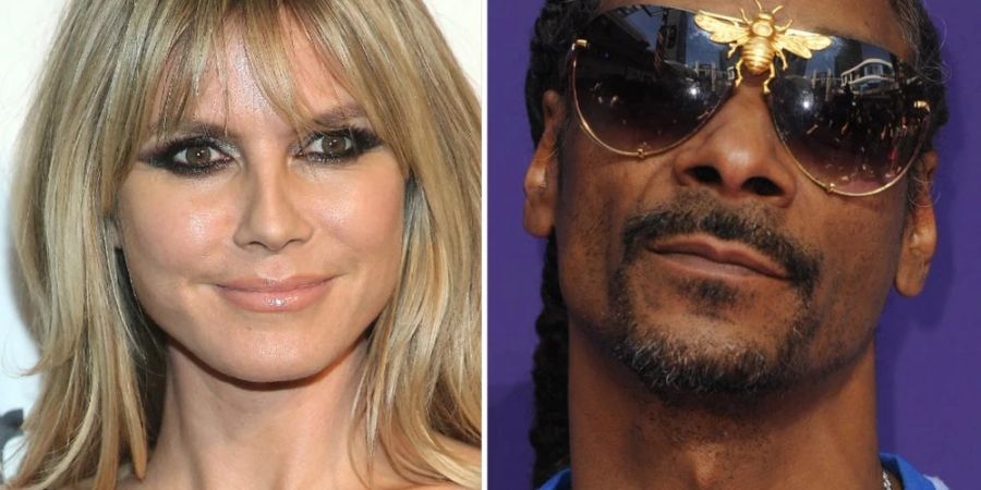 Heidi Klum singt mit Snoop Dogg.