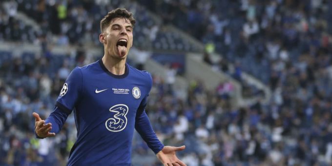 Kai Havertz erzielte im Champions-League-Final 2021 gegen Manchester City den einzigen Treffer des Spiels. FC Chelsea