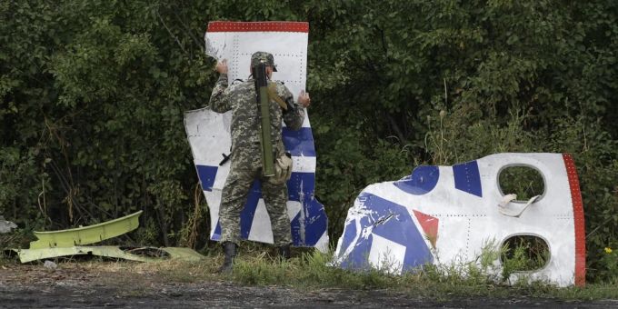 Trümmer des Flugs MH17 Flug MH17