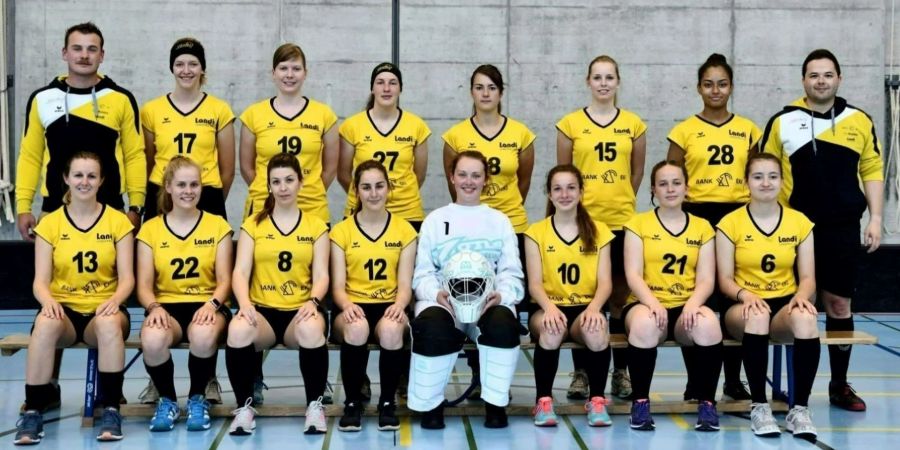 Die Damen des Unihockey Wilderswil-Interlaken. - Interlaken