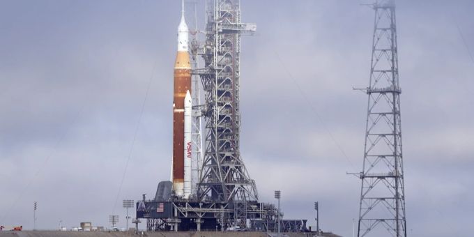 Das neu entwickelte Raketensystem «Artemis» der US-amerikanischen Raumfahrtbehörde Nasa. Nasa
