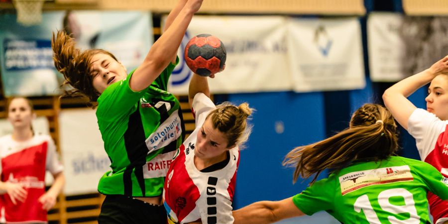 Hannah Bopp im Damen SPL2 des Handball-Vereins Olten während der Aufstiegsspiele Saison 20/21 gegen Herzogenbuchsee. - Olten