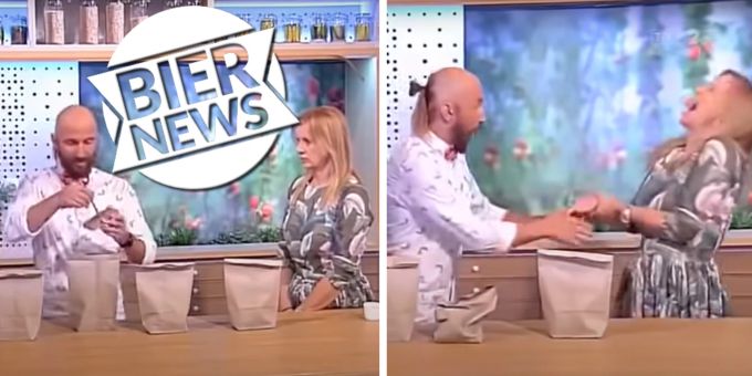 Zaubertrick-Panne! - Polnische Moderatorin schlägt im TV auf Nagel