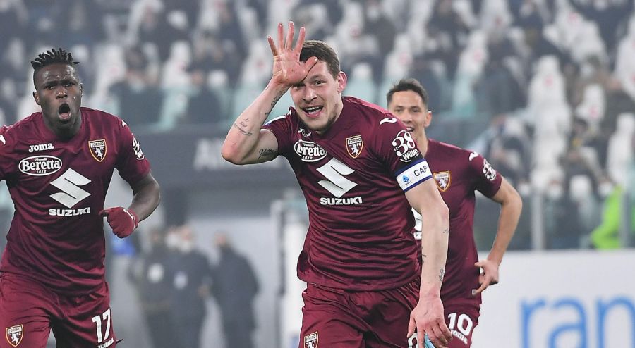 Andrea Belotti gleicht für den FC Turin aus.