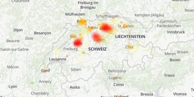 Auch auf dieser Grafik stechen die roten Ausschläge klar hervor. postfinance