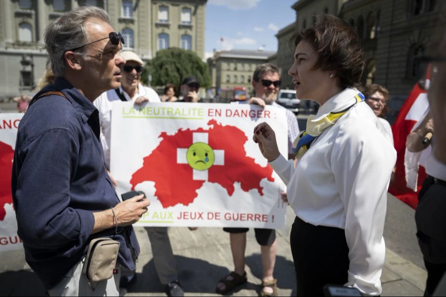 Organisiert wird die Veranstaltung von «Aufrecht Schweiz» – eine Gruppe, die seit Ende der Pandemie mit einseitig russlandfreundlichen Positionen auf sich aufmerksam macht. (Symbolbild)